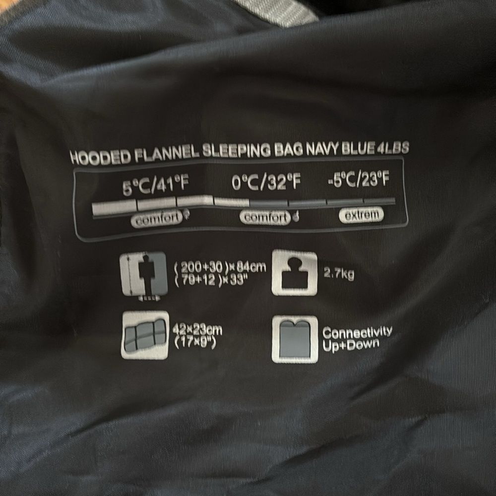 Red camp Sleeping Bag - Picture 4 of 6